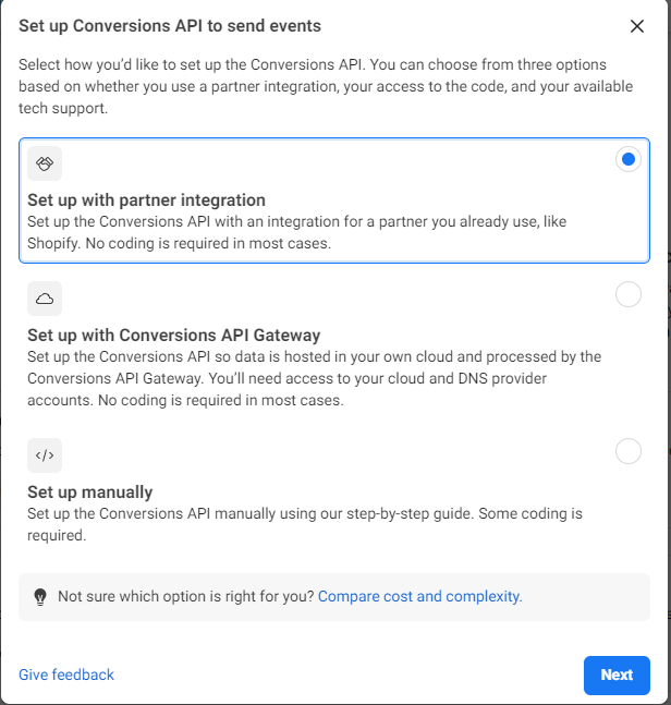connect both the Pixel and Conversion API