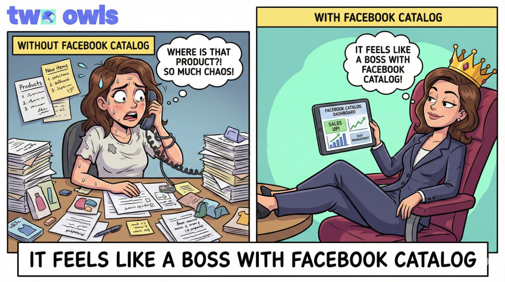 It feels like a boss with Facebook Catalog!