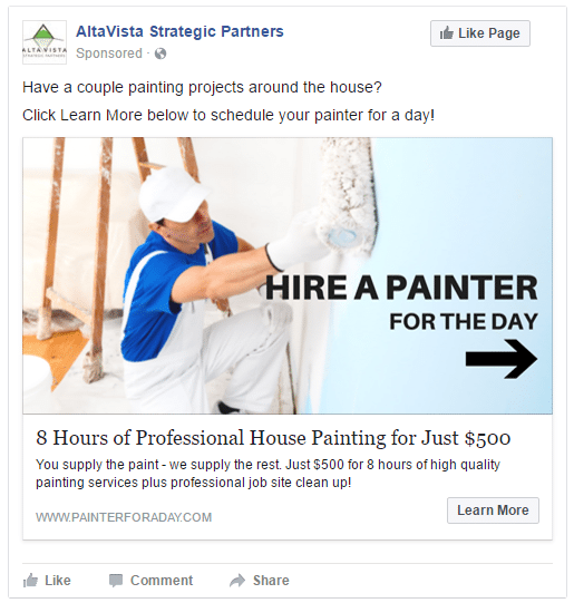 Facebook Lead Ad Examples