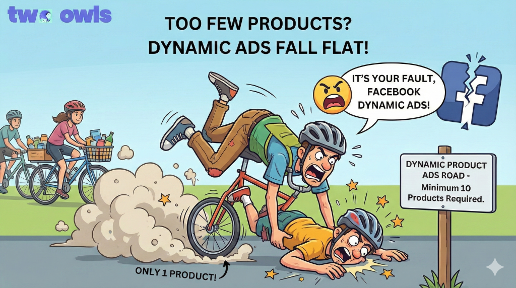 Facebook dynamic product ads cannot perform well with too few products