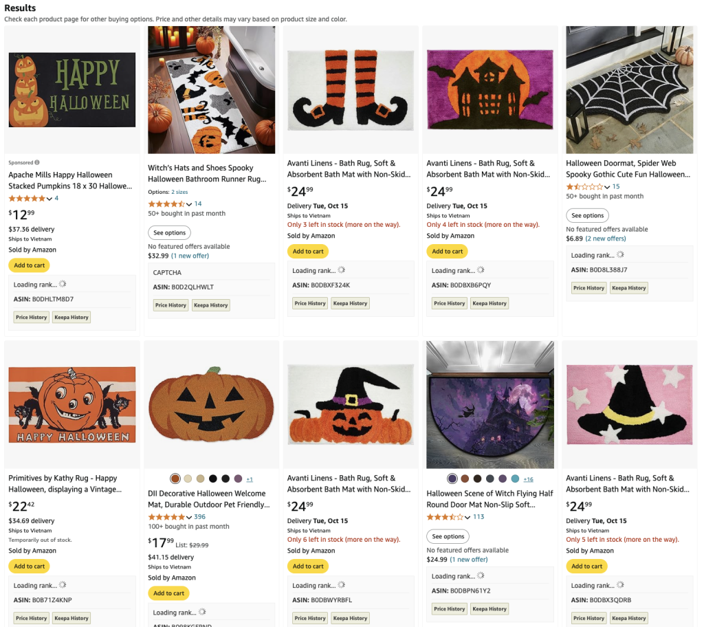 Halloween-Themed Rugs