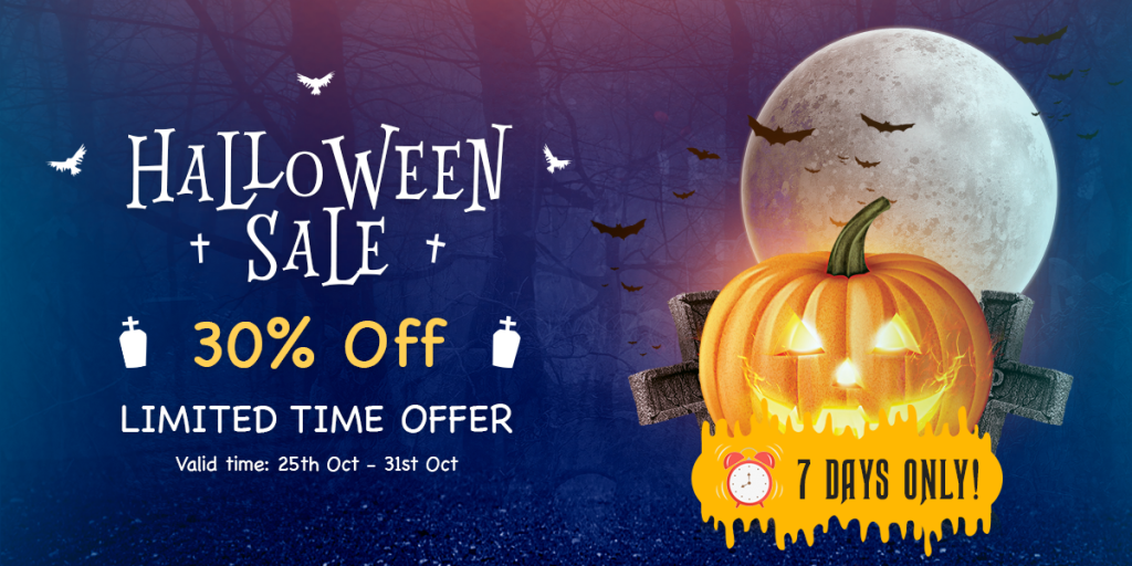 Offer Limited-Time Halloween Discounts and Free Shipping