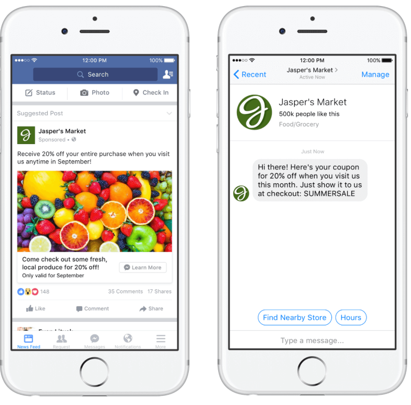 Retargeting in Messenger