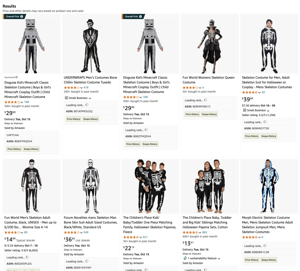 Skeleton Costumes