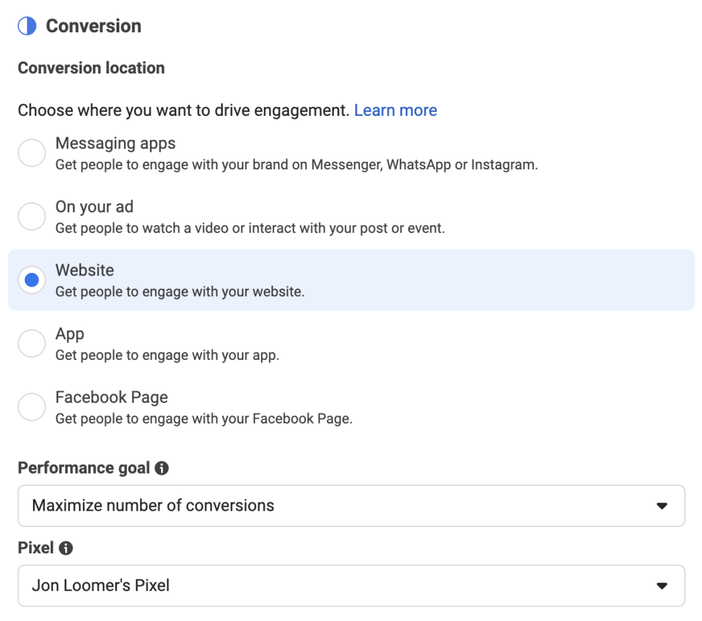 Step 4: Choose Conversion Location