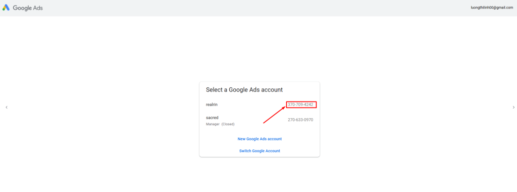 Step 2: Connect Your Google Ads Account
