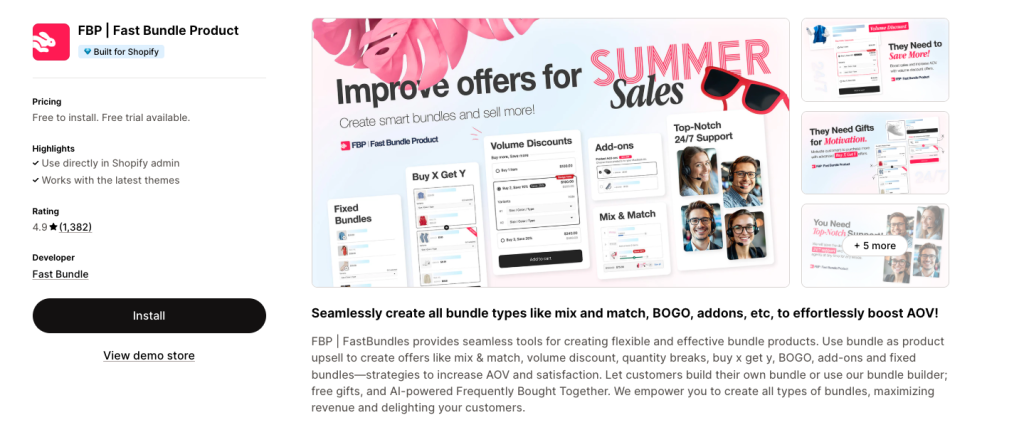 FBP | Fast Bundle Product best advertising apps for shopify