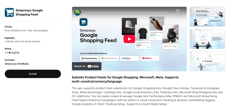 Simprosys Google Shopping Feed