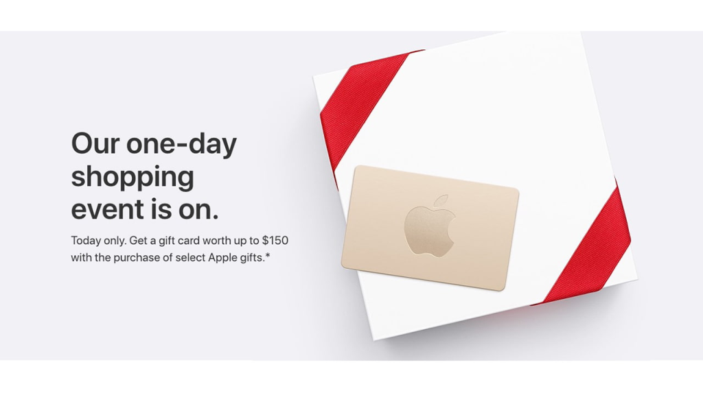 Example of Black Friday advertising from big brands