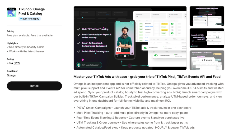 Connect TikTok with Shopify