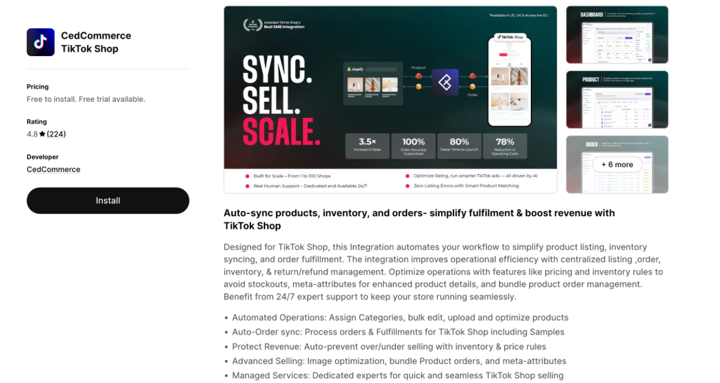 CedCommerce TikTok Shop