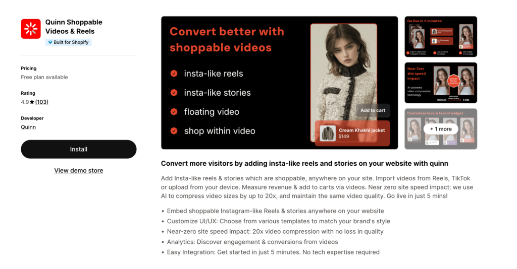 For Shoppable Video Feeds