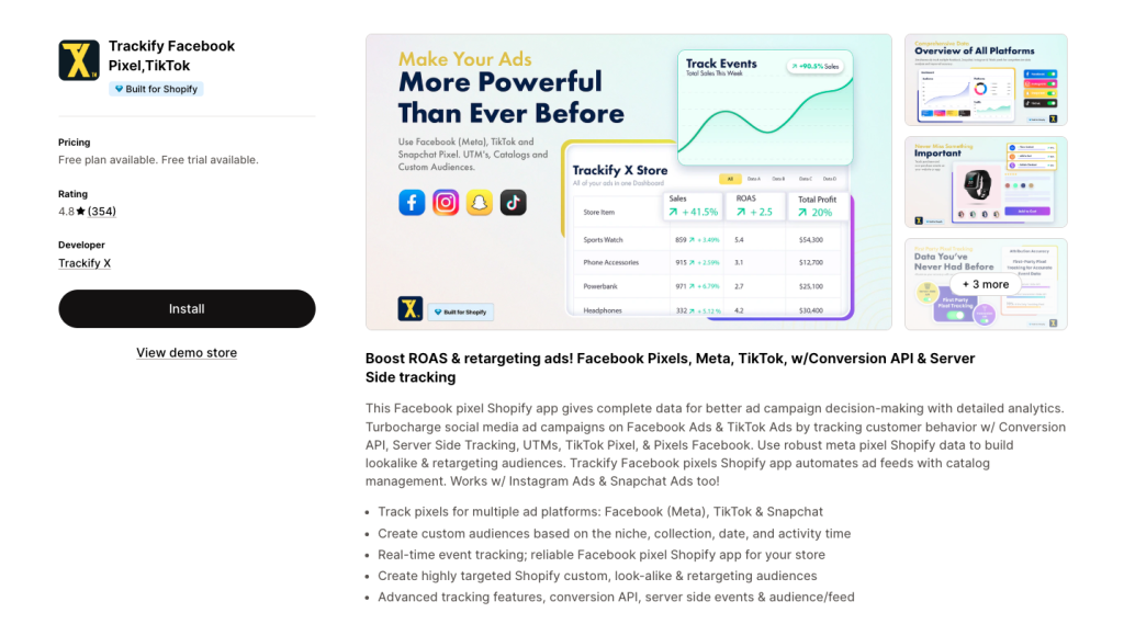 Trackify Facebook Pixel,TikTok