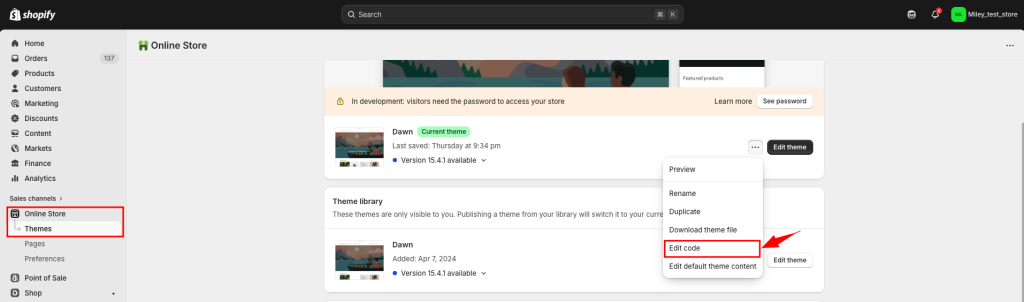 Add GTM snippets to your Shopify theme