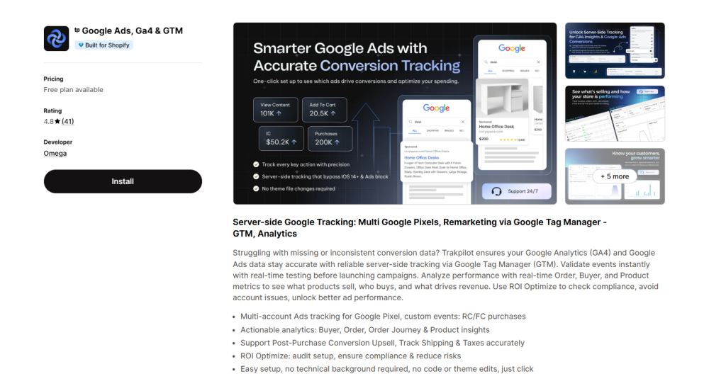 Use a Shopify Conversion Tracking App