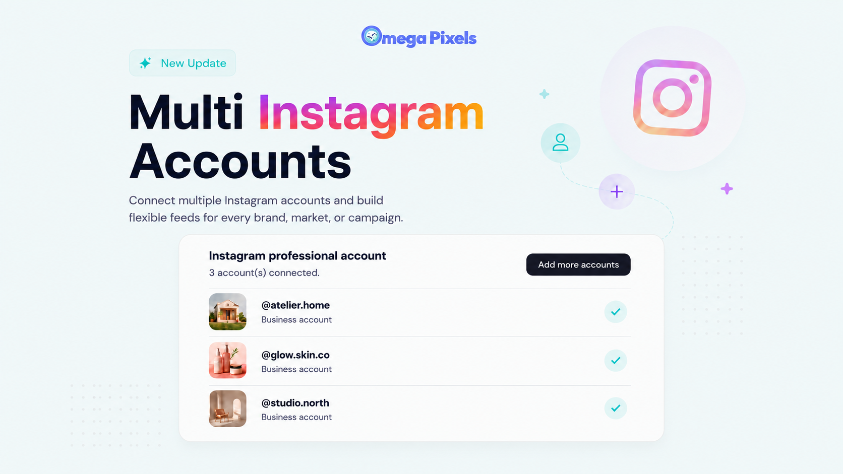 Introducing Multi-Instagram Accounts Support in Omega InstaFeed