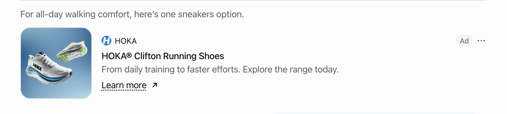 What does a ChatGPT ad look like