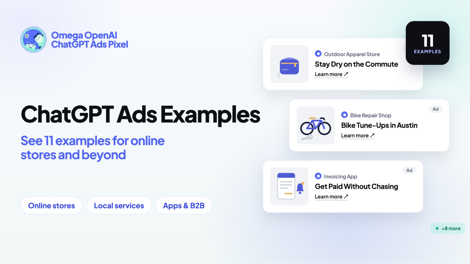 11+ ChatGPT ads examples for online stores (with copy templates)
