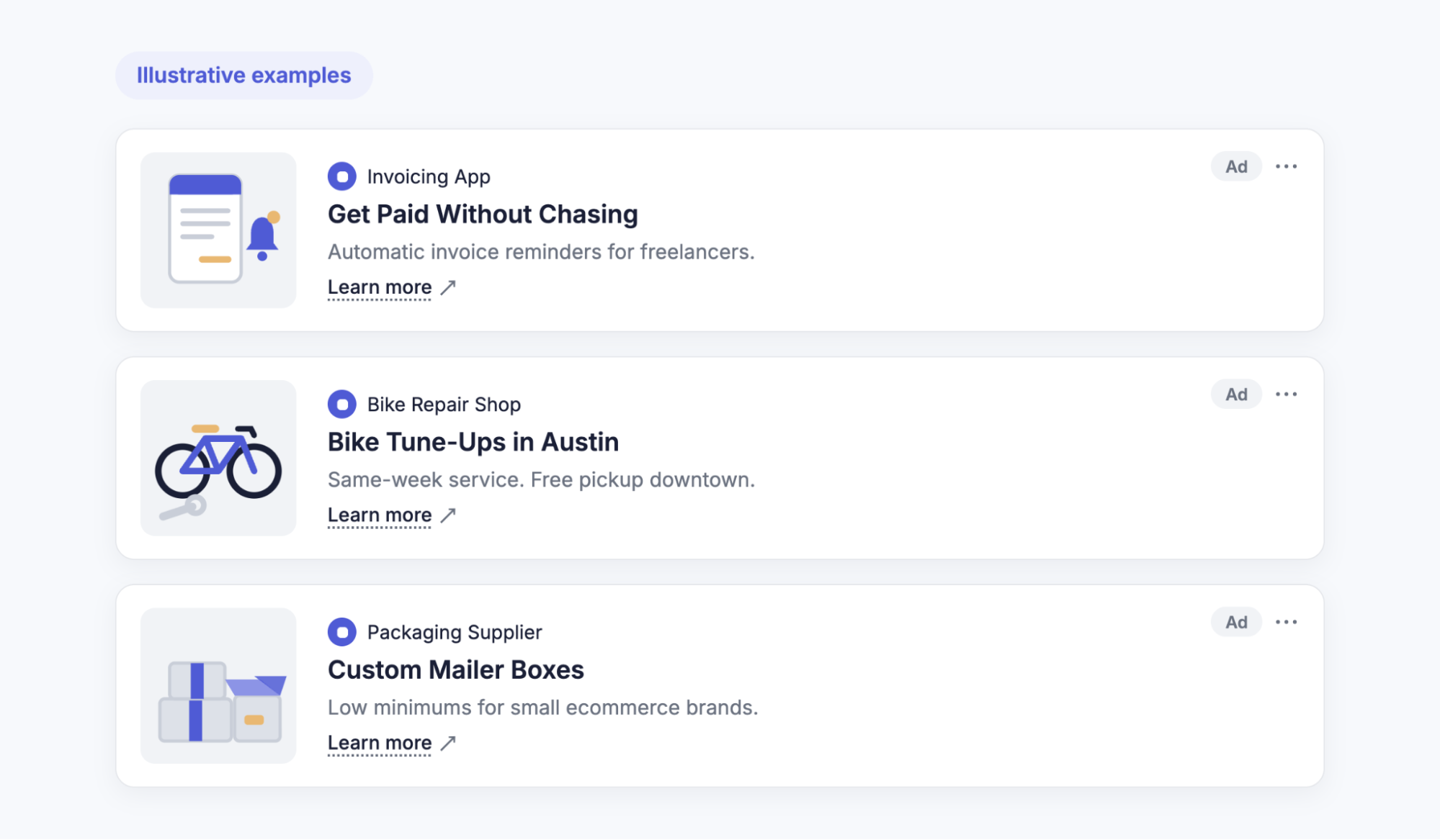 ChatGPT ads examples